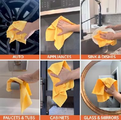 HDX 12x12 inches, 50 Pack Microfiber Cloth Roll - Easy Tear