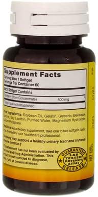 Nature's Blend Cranberry Concentrate 500 mg Soft Gels, 60 ct, Pack of 2