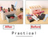 Large Capacity Makeup Organizer for Bathroom Bedroom, Cosmetic Storage Box with Drawers, Desktop Makeup Container for