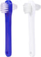 Beavorty 2pcs Two-Sided Denture Brush for Cleaning False Teeth, Travel Set