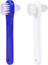 Beavorty 2pcs Two-Sided Denture Brush for Cleaning False Teeth, Travel Set
