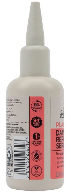 R R Rhyme & Reason Damage Repair Hair Serum 3.3 Fl Oz for Dry & Damaged Hair, Reduce Hair Breakage (1 Pack)