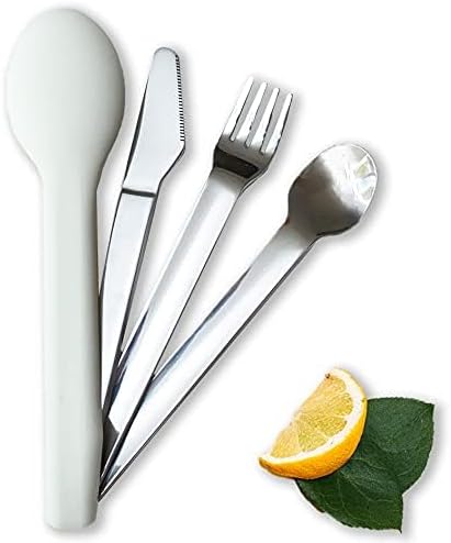 Portion Control Flatware Set - Healthy Eating & Bariatric Diet with Silicone Case (2)
