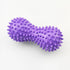 SquEqu 2 Pack Peanut Massage Ball Roller Spiky Double Lacrosse Balls Trigger Point for Stress Reflexology Foot Muscle