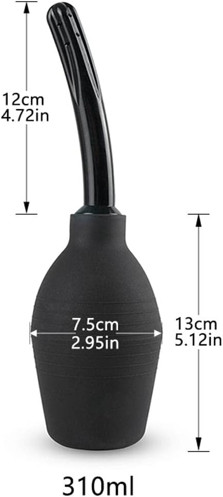 jojomis Bulb 310ml, Bulb, Vaginal Rubber Douche Deep Shower Douche Cleansing, Black, Intimate Cleanser, Enema Personal