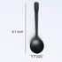 150 Pack large Disposable Plastic Spoons Heavy Weight Individual Wrapped Teaspoons for Soup Dessert Ice Cream (Black, 6 Inches)