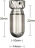 Small Titanium Pill Case with Keychain, Waterproof Pill Holder Container, Portable Mini Size Pill Box Case for Outdoor Travel Camping