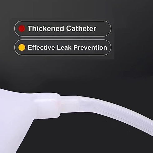 YEYSXSY 2 Urine Collection Bag Condom Catheters for Men Reusable Portable Silicone Urinal with Urine Catheter Bags