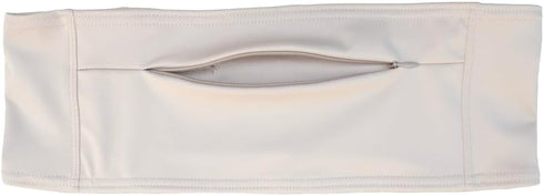 Beige Double Pocket Belt for T1D Insulin Pump, Glucose Monitor, Smartphone, Accessories, Epipen, Medical Devices (Size