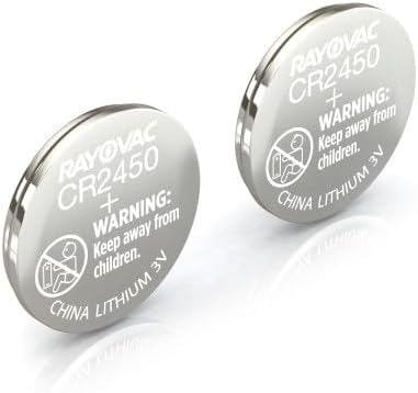 Rayovac CR2450 3V 3 2 Count Batteries, Volt Battery Lithium Coin