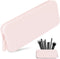 MAKUP Silicone Makeup Bag - Zippered Brush Holder for Organizing Cosmetics, Washable Pouch for Travel (Pink Sand)