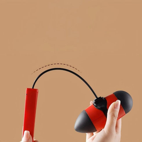 Wetandspicy Hammer, Retractable Manual Massage Whole Body Meridian Tapping Tool, red and Black, Relieve Fatigue
