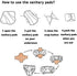 10 Pcs Reusable Menstrual Pad Set, 1Pc Mini Wet Bag + 9Pcs Light Flow Waterproof Mama Cloth Pads