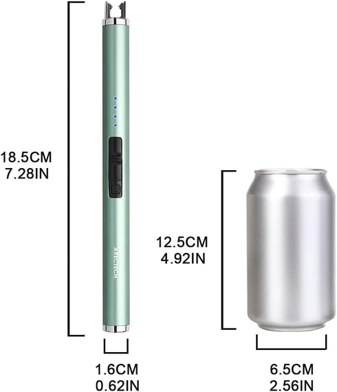 ARECTECH Rechargeable Electric Candle Lighter, Arc Plasma Windproof Lighter for Kitchen, Gift for Mom, Type-C Cable
