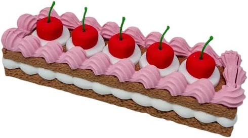 NevaFlew Strawberry Cake Weekly Pill Box Cute 7-Day Organizer for Vitamins, Supplements &