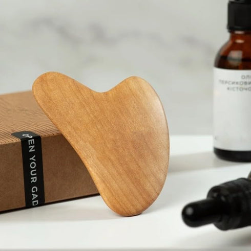 Wooden Gua Sha Massager for Face and Neck Personalized Gifts Anniversary Gift Personalized Gift for Wife Gua Sha Facial