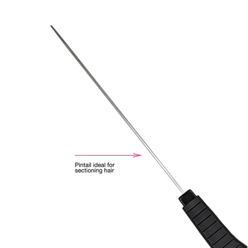 Colortrak Duo Color Brush, Black - Ideal for Sectioning, Ergonomic Grip, Easy to Clean, Firm Straight Bristles