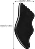 SOLUSTRE Black Bian Stone Scraping Plate Massage Oil for Face and Body Gua Sha Therapy Enhance Blood Circulation Lymph
