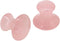 QYLHH 2 Pcs Rose Quartz Jade Mushroom Hot Massage Stones Set Warm Rocks