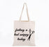 WCGXKO Funny Hairdresser Gift, Cosmetology Graduation Gift Tote with "Feeling a Tad Snippy Today"
