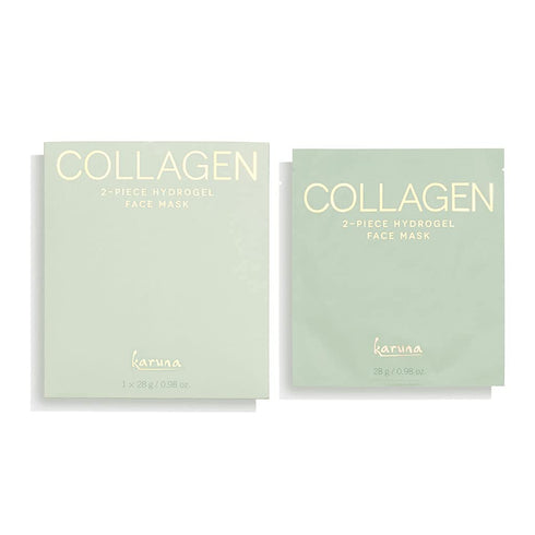 Karuna Skin COLLAGEN Face Mask Sheets, Hydrogel 2-Piece, Age-Defying, Hydrating, Rejuvenating Skin Care Essential