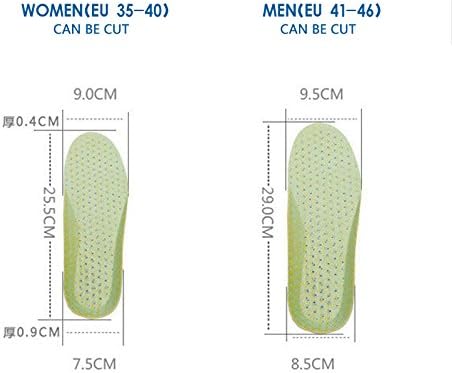XINIFOOT 3 Pairs Comfortable Breathable Insoles, Cushioned Inserts for Running, Walking, Hiking, Women (US4-7)