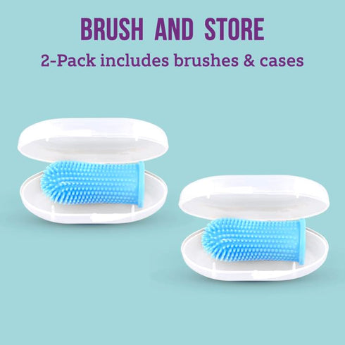 Itsy Bitsy People Recommended, 360 6 12 1-2, Set 2 Itsy Bitsy Baby Toothbrush, Pediatrician Degree Bristle Silicone