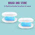 Itsy Bitsy People Recommended, 360 6 12 1-2, Set 2 Itsy Bitsy Baby Toothbrush, Pediatrician Degree Bristle Silicone