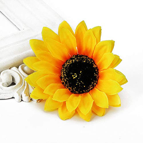 Sunflower Hair Barrettes - Daisy Hair Clips for Women Girls, Alligator Hair Pins (4pcs)