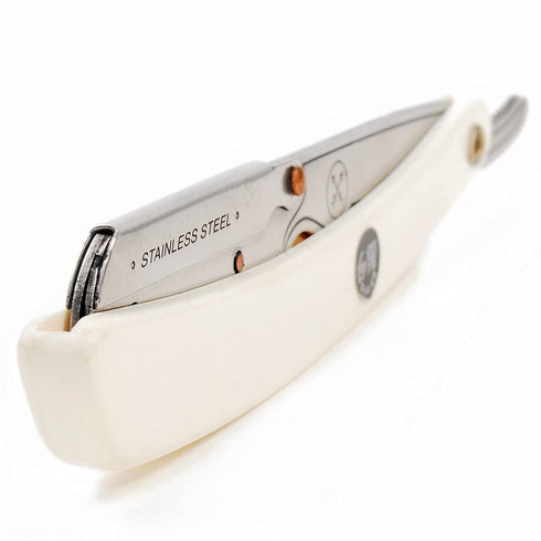 Parker SRW Professional Straight Razor with Stainless Steel Blade Arm and 100 Single Edge Blades for a Smooth, Barber