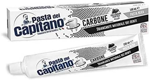 PASTA DEL CAPITANO 1905 100ml 3.38fl.oz Pasta del Capitano Carbone Whitening Black Toothpaste
