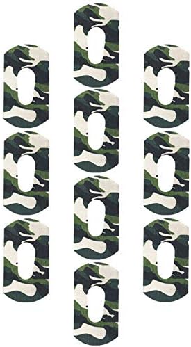 RockaDex Adhesive Patch for Dexcom CGM G6, 10 Pack (Green Camo)