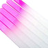 SIUSIO 30 Pack Professional Czech Crystal Glass Nail Files | Buffer Manicure Tools Kit Set Gradient Rainbow Color