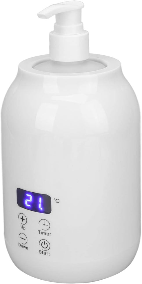 Lotion Warmer Dispenser Heated, Massage Oil Heater, LED Display Touch Control Temperature