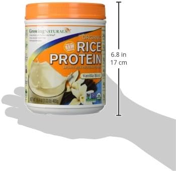 Organic Raw Rice Protein, Vanilla Blast Flavor, 16.4 oz