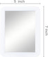 Magnetic Locker Mirror,5" x 7" Small Mirrors School Locker, Bathroom, Household Refrigerator, Locker Accessory, Office Cabinets, and Home (White)