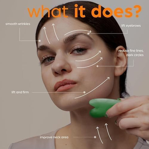 ArtNaturals Face & Body Vitamin E Bio Oil 4.0oz + Gua Sha Tools Set for Scars & Stretch Marks