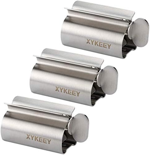 Toothpaste Tube Squeezer - Set of 3 Toothpaste Squeezer Rollers, Metal Toothpaste