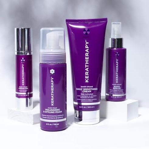 KERATHERAPY Keratin Infused Argan Oil, 1.7 fl. oz., 50 ml - Hair Care for Dry Damaged Hair, Frizz & Flyaways