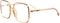 Shiratori Woman's New Retro Blue Light Blocking Glasses, Big Frame Nerd Eyeglasses (Brown)