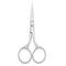 Professional Grooming Scissors, Stainless Steel Fine Straight Tip Scissors, 3.9 Inch for Facial Hair Removal