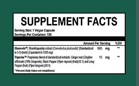 ShankhPushpi Supreme - Ayurvedic Brain Support Supplement for Mental Clarity