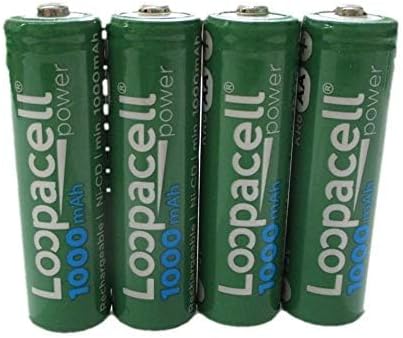 4 AA Rechargeable NiCD Battery, 1.2V 1000mAh High Capacity