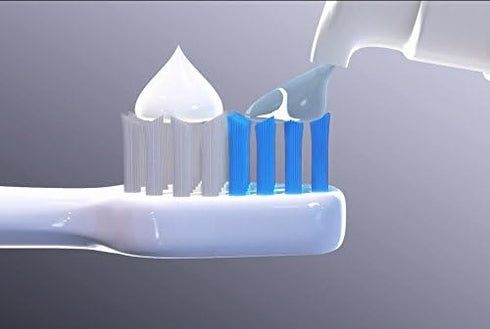 Smileactives Vibrite Sonic Electric Toothbrush Heads - 3 White/Blue Replacement Brush Heads for Teeth Whitening