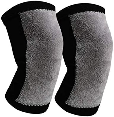 Women Men Winter Knee Warmers, Thicken Wool Cashmere Knee Brace Sleeve for Joint Pain, 1 Pair