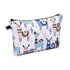WANDF Mini Cosmetic Bag for Women, Water Resistant Makeup Organizer Pouch for Purse, Girls Gift (Alpacas)