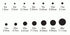 JET (280) 144 pcs Swarovski 2058/2088 Crystal Flatbacks Black Rhinestones Nail Art Mixed Sizes