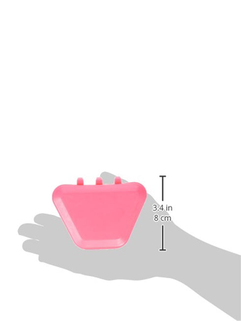 Pureline Hot Pink Oralcare Denture Container for Soaking Complete Upper & Lower