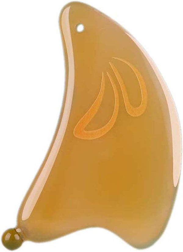 ZHAO SHOP 9.8cm Scraping Massage Tool Face Gua Sha Board Neck Massager for Skin