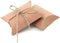 Vintage Kraft Paper Pillow Candy Box, Thank You Treat Box Kit, Rustic Gift Boxes with Twine for Wedding Favors, 50pc